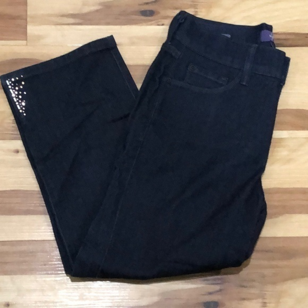 NXD‎ Dark Jean Ariel Crop Capri Size 2